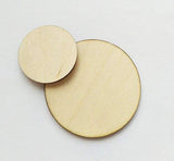 100PCS Wood Circle Blank Discs 1/8" Thick Round Unfinished Plywood Cutout Circles for craft Projects Jewelry Painted Christmas Tree Decorated (0.50") RX Laser Cut