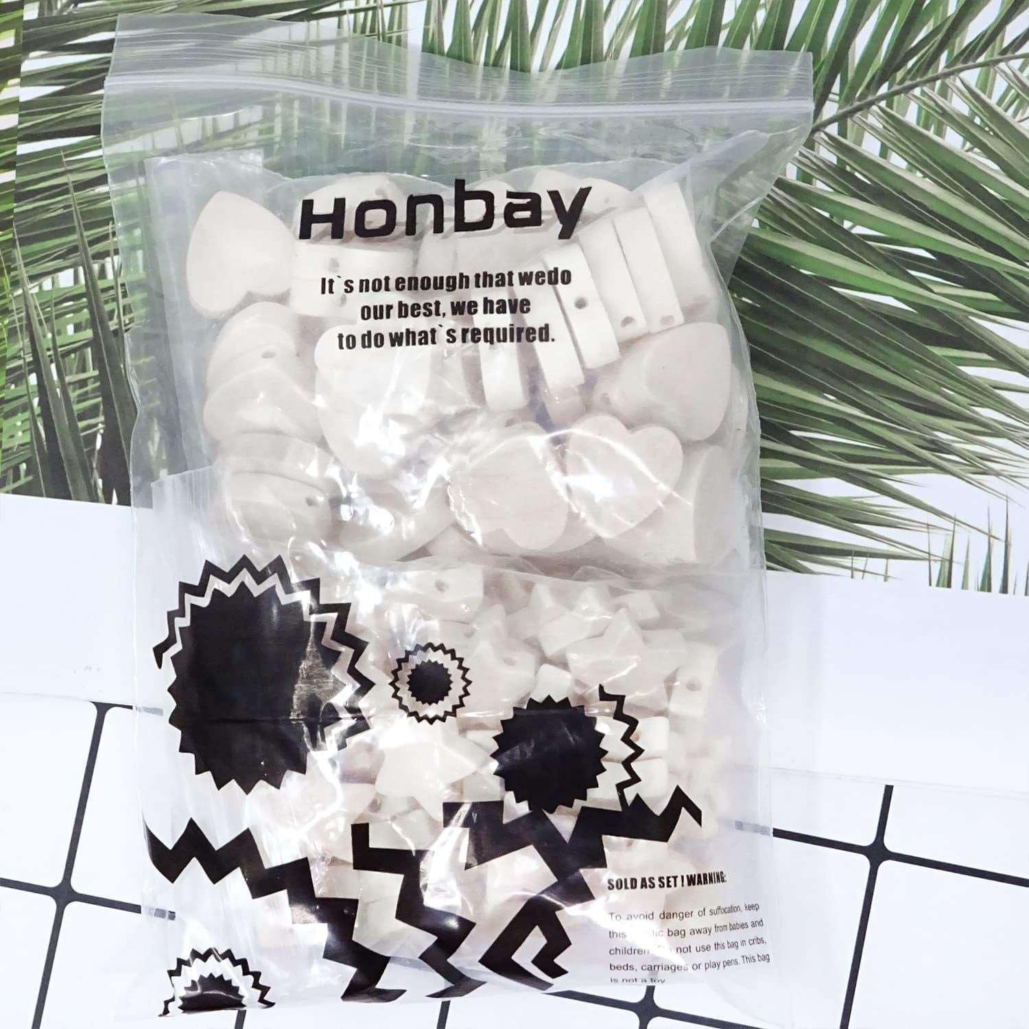 100PCS Wooden Spacer Beads Unfinished Star Heart Shape Wood Loose Beads with Hole for Crafts DIY Jewelry Making (20Mm) WoodArtSupply