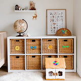 100Pcs Insects Flower Cutouts Wood Slices Unfinished Wooden Ornaments with Hemp Rope for Art Painting, DIY Crafts Project Home Decoration, 10 Styles EEE ELECRELIVE