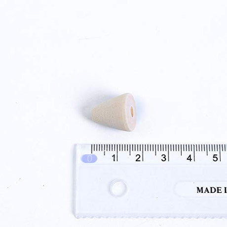 100Pcs Natural Wood Beads Cone Shape Unfinished Wooden Loose Beads Wood Spacer Beads with Hole for Crafts DIY Jewelry Making, 16 x 14MM mollensiuer