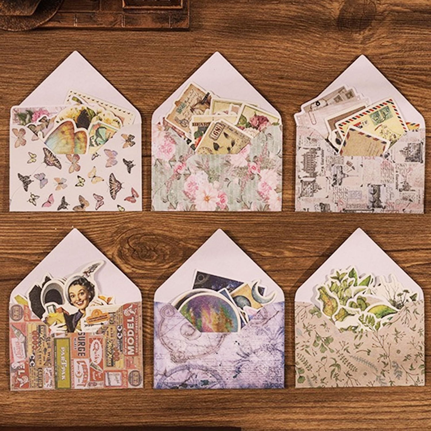 100Pcs Scrapbook Craft Paper Kit for Scrapbook Journaling Supplies ,Scrapbook Plant Stickers Aesthetic for Scrapbooking Supplies,Bullet Junk Journal Chuchengio