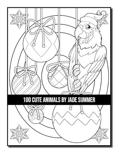100 Cute Animals: An Adult Coloring Book with Dogs, Cats, Horses, Owls, Elephants, Monkeys, and Many More! WoodArtSupply