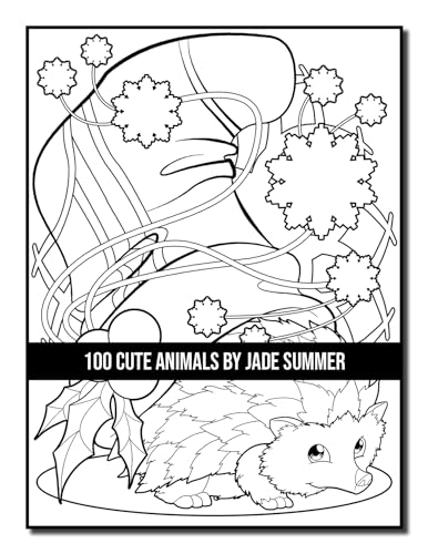 100 Cute Animals: An Adult Coloring Book with Dogs, Cats, Horses, Owls, Elephants, Monkeys, and Many More! WoodArtSupply