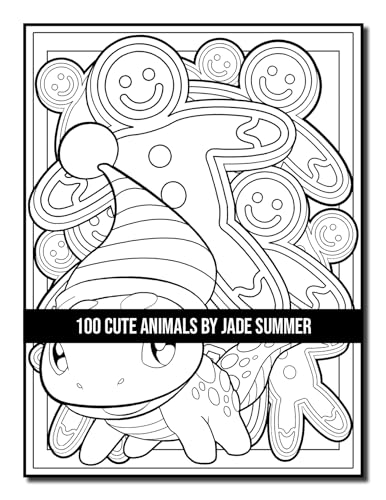 100 Cute Animals: An Adult Coloring Book with Dogs, Cats, Horses, Owls, Elephants, Monkeys, and Many More! WoodArtSupply