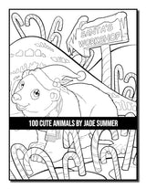 100 Cute Animals: An Adult Coloring Book with Dogs, Cats, Horses, Owls, Elephants, Monkeys, and Many More! WoodArtSupply