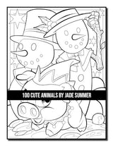 100 Cute Animals: An Adult Coloring Book with Dogs, Cats, Horses, Owls, Elephants, Monkeys, and Many More! WoodArtSupply