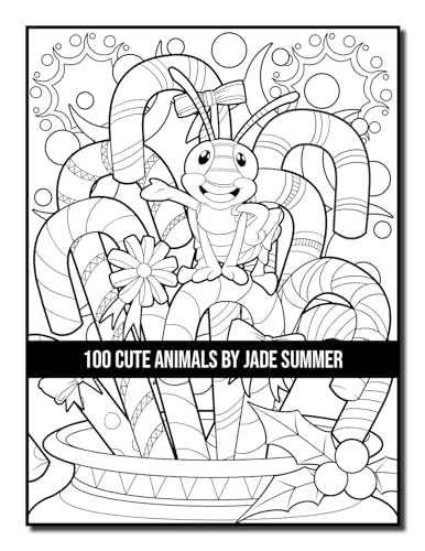 100 Cute Animals: An Adult Coloring Book with Dogs, Cats, Horses, Owls, Elephants, Monkeys, and Many More! WoodArtSupply