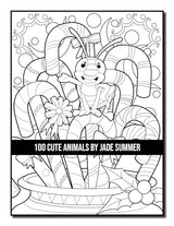 100 Cute Animals: An Adult Coloring Book with Dogs, Cats, Horses, Owls, Elephants, Monkeys, and Many More! WoodArtSupply