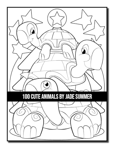 100 Cute Animals: An Adult Coloring Book with Dogs, Cats, Horses, Owls, Elephants, Monkeys, and Many More! WoodArtSupply