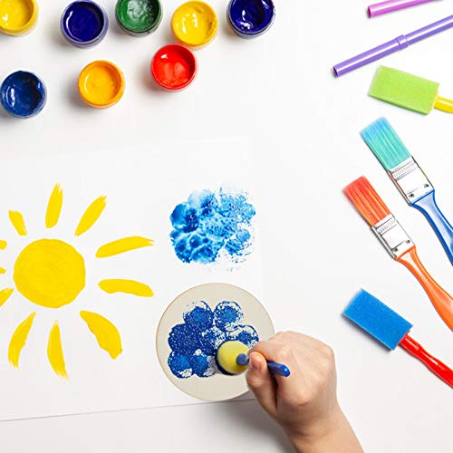 100 PCS 4 Inch Wood Circles, Small Unfinished Wooden Circles, Blank Natural Round Wood Slices for Crafts, Painting, Writing, School Project, DIY shanqian