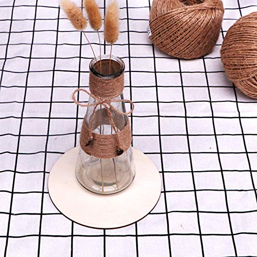 100 PCS 4 Inch Wood Circles, Small Unfinished Wooden Circles, Blank Natural Round Wood Slices for Crafts, Painting, Writing, School Project, DIY shanqian