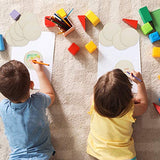 100 PCS 4 Inch Wood Circles, Small Unfinished Wooden Circles, Blank Natural Round Wood Slices for Crafts, Painting, Writing, School Project, DIY shanqian