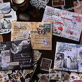 100 PCS Vintage Ephemera Pack Journaling Scrapbooking Supplies Scrapbook Sticker Paper Kit for Bullet Junk Journal Planners Collage Craft Notebooks Esweny