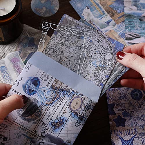 100 PCS Vintage Ephemera Pack Journaling Scrapbooking Supplies Scrapbook Sticker Paper Kit for Bullet Junk Journal Planners Collage Craft Notebooks Esweny