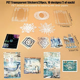 100 PCS Vintage Ephemera Pack Journaling Scrapbooking Supplies Scrapbook Sticker Paper Kit for Bullet Junk Journal Planners Collage Craft Notebooks Esweny