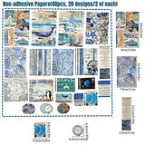 100 PCS Vintage Ephemera Pack Journaling Scrapbooking Supplies Scrapbook Sticker Paper Kit for Bullet Junk Journal Planners Collage Craft Notebooks Esweny