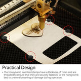 100 Pcs Honeycomb Laser Bed Fixing Kit, Honeycomb Pins for Laser Engraver Machines, Laser Engraver Accessories for 7.5mm Honeycomb Grid Replaces Honeycomb Laser Bed Accessories Nufiwra