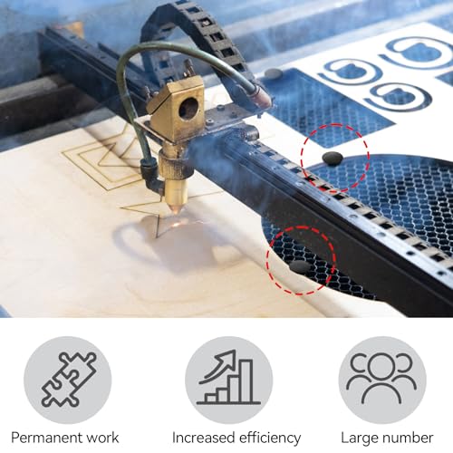 100 Pcs Honeycomb Laser Bed Fixing Kit, Honeycomb Pins for Laser Engraver Machines, Laser Engraver Accessories for 7.5mm Honeycomb Grid Replaces Honeycomb Laser Bed Accessories Nufiwra