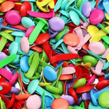 100 Pcs Multicolor Mini Brad Fasteners Round Paper Fasteners Brads for Paper Craft DIY Stamping Scrapbooking(Gold) Generic