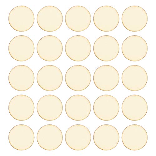 100 Pcs Unfinished Wood Circles 1.25 Inches Small Round Wooden Discs Wood Pieces for Crafts Christmas Ornaments Centerpieces Wedding Decor SEWACC