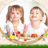 100 Pcs Wooden Mushrooms with Paintbrushes Unfinished Mini Natural Wood Mushroom Decor Wooden Mushrooms to Paint Wood Mushroom for Crafts and Arts, Roowest