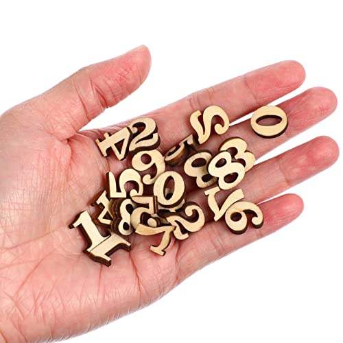 100 Pcs decked decoraciones para uñas embellishments Mini Unfinished Wooden Letters Wooden Alphabet Letters letter a decor wooden crafts wooden SUPVOX