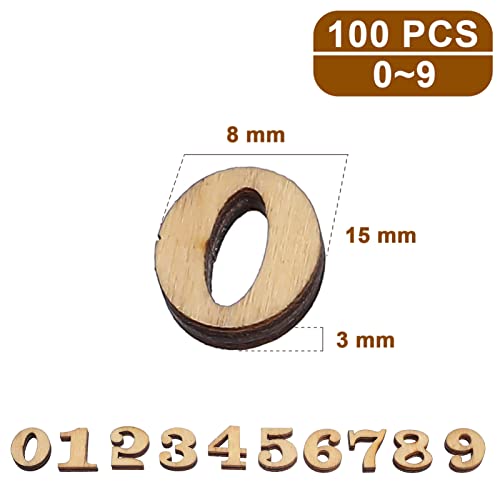 100 Pcs decked decoraciones para uñas embellishments Mini Unfinished Wooden Letters Wooden Alphabet Letters letter a decor wooden crafts wooden SUPVOX