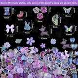 100 Pieces 3D Resin Butterfly Bear Nail Charms Rose Flower Peach Skirt Bow Deer Snake Rabbit Animal Shaped Nail Art Rhinestones Pearls for DIY Nail WoodArtSupply