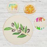 100 Pieces 4 Inch Wooden Circles, Unfinished Round Wooden Cutouts, Natural Round Wood Slices for Drinks, DIY Crafts, Coaster, Painting, Staining, Ziqi