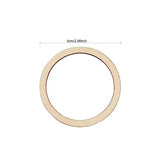 100 Pieces 6cm Wooden Cylinder Blocks Craft Wooden Hoop Rings Unfinished Round Wood Wreath Ring Block Wood Frame Craft Circle Ornaments Blank Wooden Xonzmmk