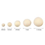 100 Pieces Round Wooden Ball Small Wood Craft Balls Natural Unfinished Wood Balls Wooden Spheres for DIY Projects Building, Kids Arts Crafts Toy, 3/8 Yitokmc