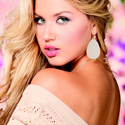 100 Pieces Unfinished Blank Wood Teardrop Earring Pendant for Christmas Tree Decoration, Jewelry Supplies and DIY Making, 1.4 x 2.2 inch Ourart