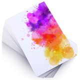 100 Pieces Watercolor Paper 140 lb/300 GSM Heavyweight Art Paint Paper White Water Coloring Paint Paper for Kid Child Watercolor Drawing Student Spiareal
