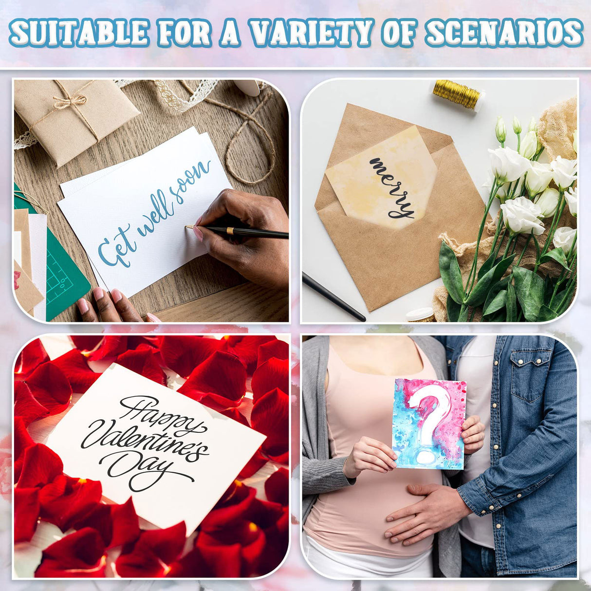 100 Pieces Watercolor Paper 140 lb/300 GSM Heavyweight Art Paint Paper White Water Coloring Paint Paper for Kid Child Watercolor Drawing Student Spiareal