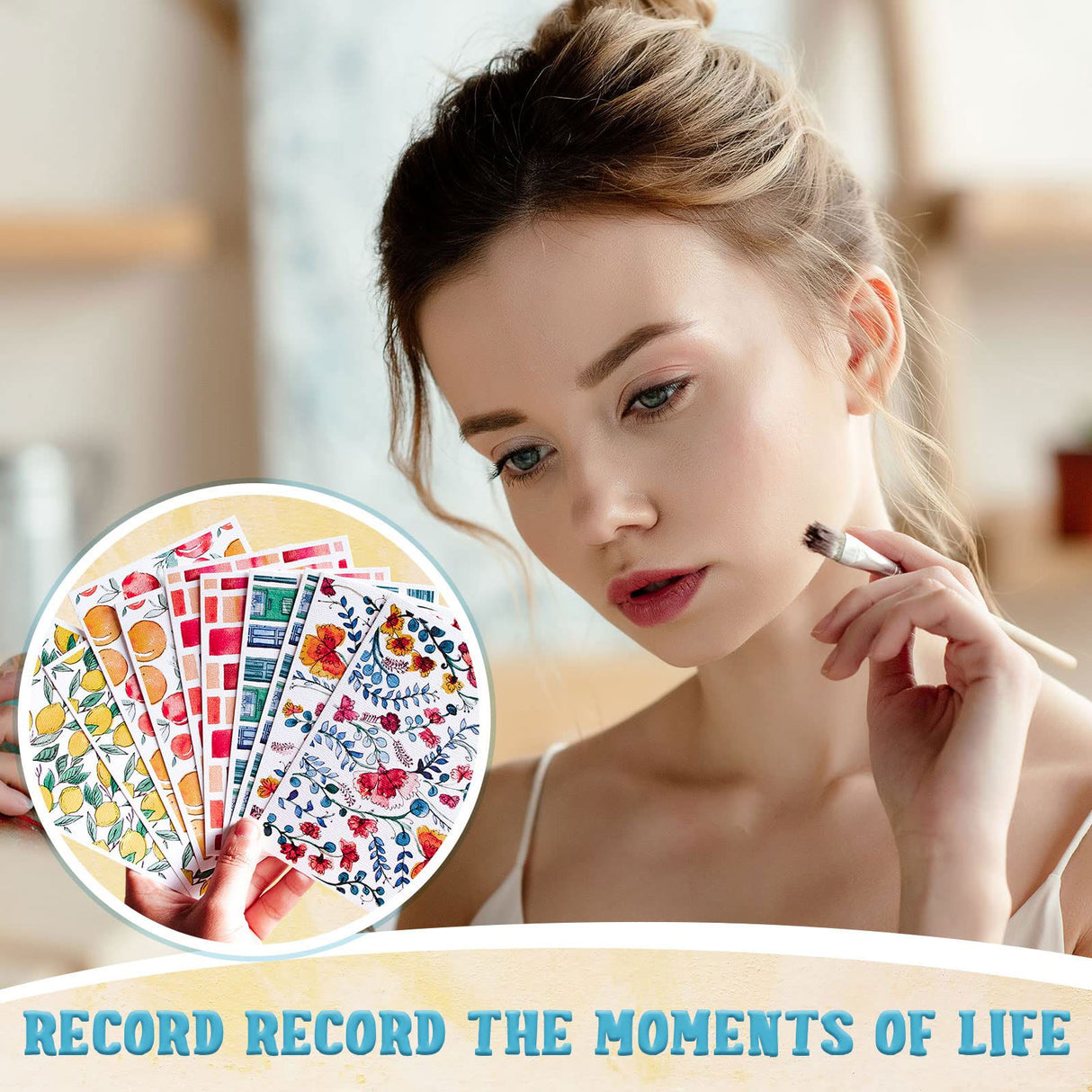 100 Pieces Watercolor Paper 140 lb/300 GSM Heavyweight Art Paint Paper White Water Coloring Paint Paper for Kid Child Watercolor Drawing Student Spiareal