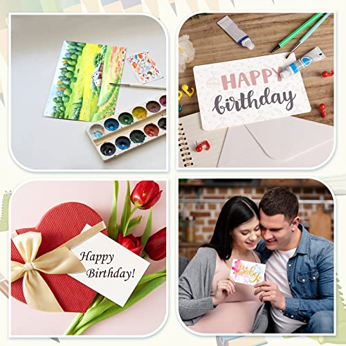 100 Sheet Blank Watercolor Cards with Envelopes, 140 LB / 300 GSM Heavyweight White Blank Cards 4 x 6 Inch Watercolor Cardstock Paper Bulk for SAVITA