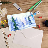 100 Sheet Blank Watercolor Cards with Envelopes, 140 LB / 300 GSM Heavyweight White Blank Cards 4 x 6 Inch Watercolor Cardstock Paper Bulk for SAVITA