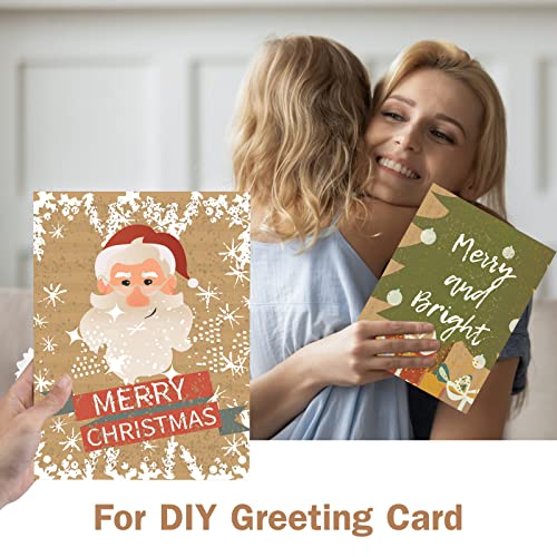 100 Sheets Kraft Paper Brown Cardstock 8.5 x 11, Goefun 80lb Card Stock Printer Paper for Invitations, Menus, Crafts, DIY Cards Goefun