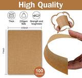 100 Sheets Kraft Paper Brown Cardstock 8.5 x 11, Goefun 80lb Card Stock Printer Paper for Invitations, Menus, Crafts, DIY Cards Goefun