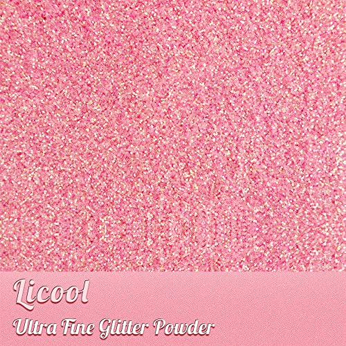 100g/3.5oz Pack Iridescent Rainbow Fine Glitter for DIY Craft, Extra Fine Glitter for Epoxy Resin, Glitter for Tumblers Making, Festival Decoration LICOOL GLITTER