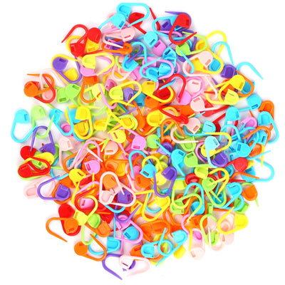 100PC Mix Color Knitting Stitch Counter Crochet Locking Stitch Markers Stitch Needle Clip Knitting Crochet Markers (100)