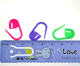 100PC Mix Color Knitting Stitch Counter Crochet Locking Stitch Markers Stitch Needle Clip Knitting Crochet Markers (100) HiMo