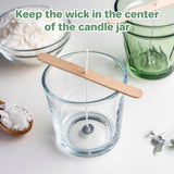 100PCS Candle Wicks for Candle Making - MAQIHAN mechas para velas 6 Inch White Candle Wick Thick Cotton Candle Wicks Soy Wax Beewax Candle Making DIY Candle String pabilos MAQIHAN