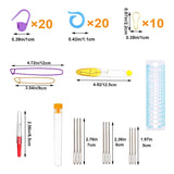 100pcs Crochet Hooks Set in Case Ergonomic Soft Grip Handles Weave Yarn Knitting Needles Kit and Crochet Needle Accessories Crochet Kit Complete Set for Beginners and Experienced Lover Mdoker