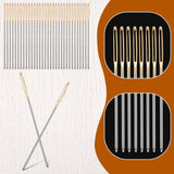 100pcs Cross Stitch Needles +2 Needle Threader Golden Color Large Eyes Cross Stitch DIY Embroidery Hand Needles Large Eyes Cross Stitch DIY Embroidery Hand Needles Sewing Needles in Transparent Box EupHHonycs