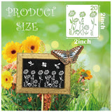100Pcs Small Stencils for Rock Painting Reusable Small Flower Stencils for Crafts on Wood 2 Inch Nature Spring Flower Stencil Floral templates for Paint on Craft Fabric Card Walls Decor(Floral100) Hosomono