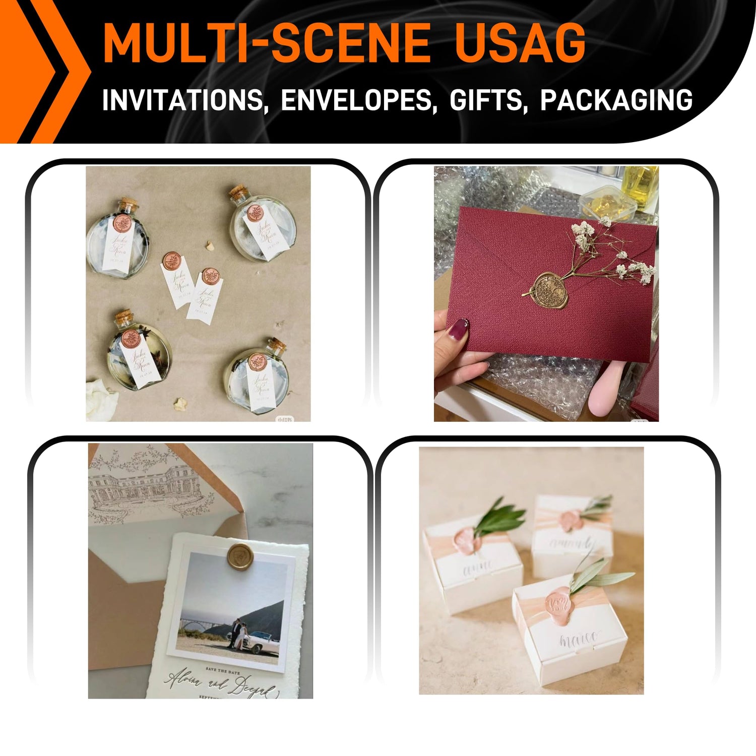 100Pcs Wax Seal Stamp Kit for Beginners – Includes Stamps with Handle, Wax Spoon, Bear Mold, 2 Gacha Boards with Chains – Ideal DIY Craft Gift for Children’s Day (Multiple) Catopia