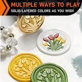 100Pcs Wax Seal Stamp Kit for Beginners – Includes Stamps with Handle, Wax Spoon, Bear Mold, 2 Gacha Boards with Chains – Ideal DIY Craft Gift for Children’s Day (Multiple) Catopia