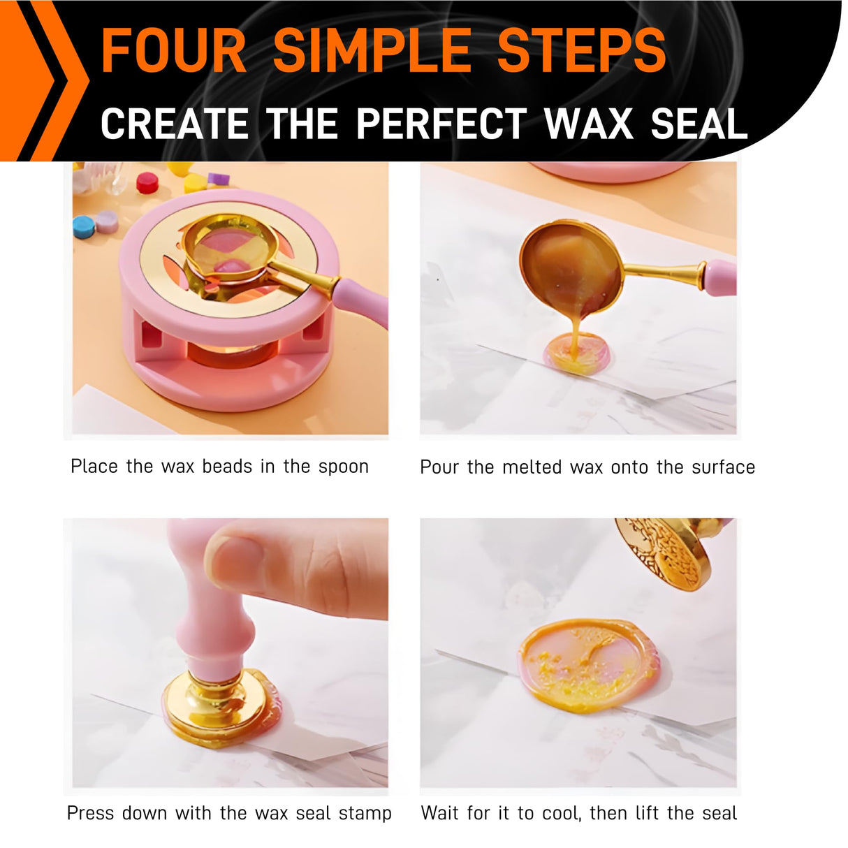 100Pcs Wax Seal Stamp Kit for Beginners – Includes Stamps with Handle, Wax Spoon, Bear Mold, 2 Gacha Boards with Chains – Ideal DIY Craft Gift for Children’s Day (Multiple) Catopia