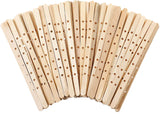 100pcs Wooden Candle Wick Holders - 3 Wick Candle Holders, Candle Making Wick Centering Tool with 7 Holes GSXRB